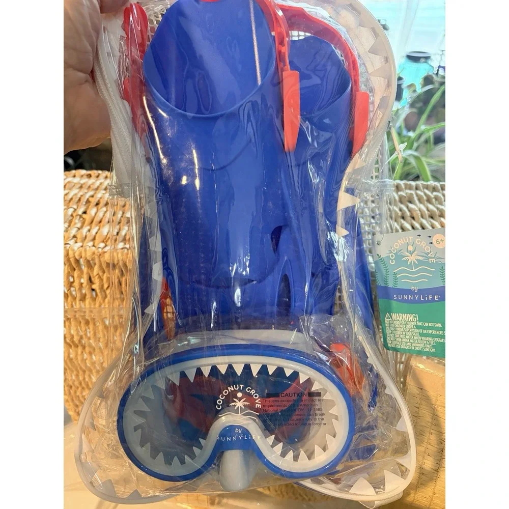 Clear Summer Tote - Kid's Snorkel Set, Mini Pool, Beach Balls & Speedo Swim Mask